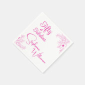 Fifty and Fabulous Modern 50th Birthday Party Servet (Hoek)