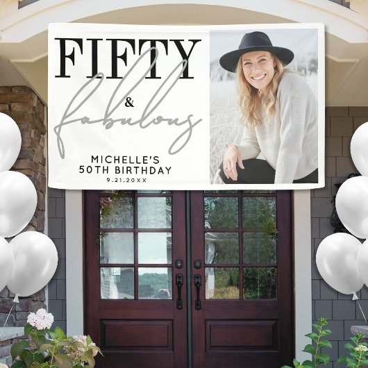 Fifty And Fabulous Modern 50th Birthday Party Spandoek