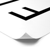 Fifty and Fabulous Name Date 50th Birthday Party Poster (Hoek)