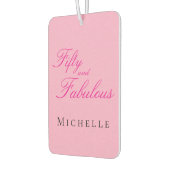 Fifty and Fabulous Photo 50th Birthday Party Luchtverfrisser (Links)