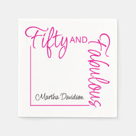 Fifty and Fabulous Photo 50th Birthday Party Poste Servet