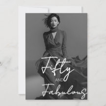 Fifty and Fabulous Photo Black 50th Birthday