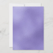 Fifty and Fabulous Purple Script 50th Birthday Kaart (Achterkant)