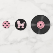 Fifty and Fabulous Retro Gepersonaliseerde Confett Confetti (Achterkanten)