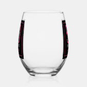 Fifty and Fabulous Script 50th Birthday Wijnglas Zonder Voet (Rechts)