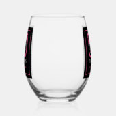 Fifty and Fabulous Script 50th Birthday Wijnglas Zonder Voet (Links)