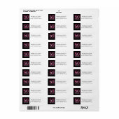 Fifty and Fabulous Script Return Address Labels (Full Sheet)