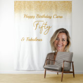 Fifty Birthday custom photo Wandkleed (In situ)
