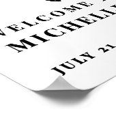 Fifty Fabulous 50th Birthday Party Welcome Sign Poster (Hoek)