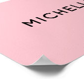 Fifty Fabulous Blush Pink 50th Birthday Welcome Poster (Hoek)