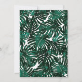 Fifty + Fabulous Green Tropical 50th Birthday Kaart (Achterkant)