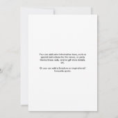 Fifty Fabulous Modern Pink White 50th Birthday  Kaart (Achterkant)