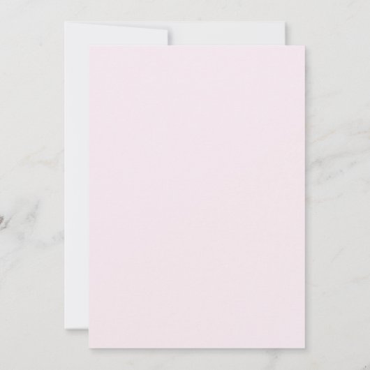 Fifty & Glowing • Blush Pink 50th Birthday Invite Kaart (Achterkant)