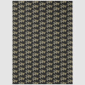 Fifty gold on black birthday or annversary tissuepapier (Voorkant)