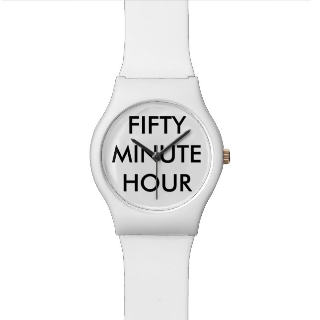 "FIFTY MINUTE UUR"-horloge Polshorloge (Close Up)