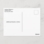 Fifty Modern 50th Birthday Party Photo For Him Briefkaart (Achterkant)