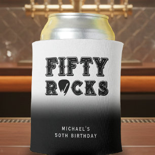 Fifty Rocks Gitaarplectrumbord 50ste Verjaardagsfe Blikjeskoeler