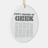 Fifty Shades of Geek Keramisch Ornament (Rechts)