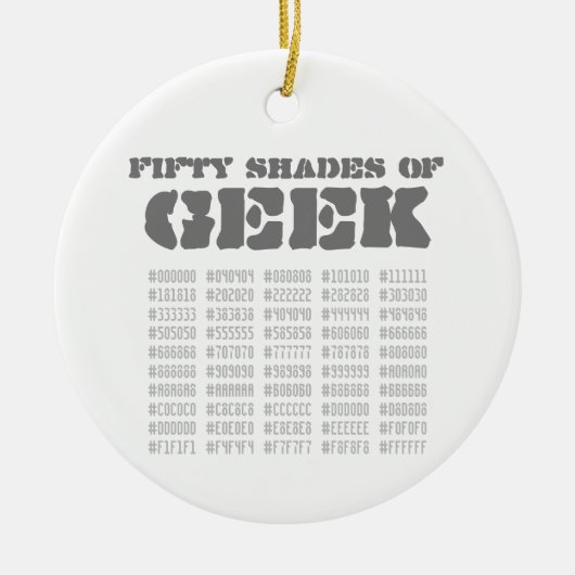 Fifty Shades of Geek Keramisch Ornament (Voorkant)