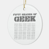 Fifty Shades of Geek Keramisch Ornament (Links)