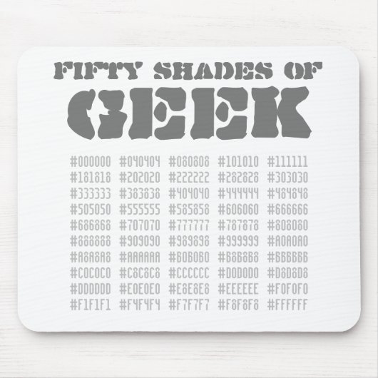 Fifty Shades of Geek Muismat (Voorkant)