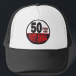 Fifty Year Old Party Animal | 50th Birthday Trucker Pet<br><div class="desc">Fifty Year Old Party Animal Hat. A fun gift for someone's 50th Birthday. ⭐ This Product is 100% Customizable. Graphics and / or text can be added, deleted, moved, resized, change around, rotated, etc. 99% of my designs in my store are done in layers. This makes it easy for you...</div>