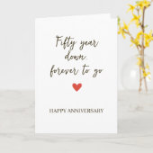 Fifty Years Down / Forever to Go Kaart (Gele Bloem)