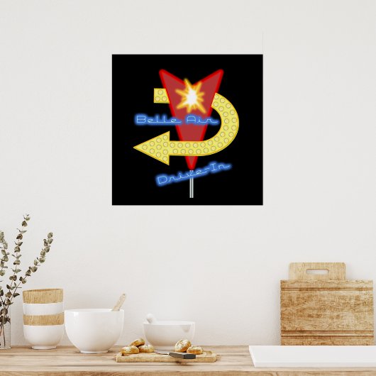 Fiftylissen in Diner Poster (Keuken)