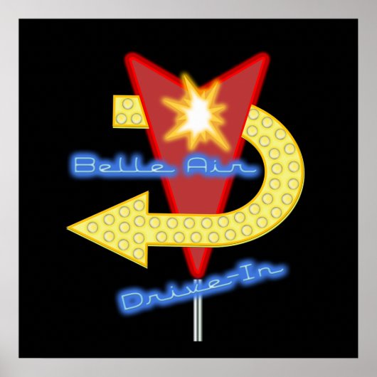 Fiftylissen in Diner Poster (Voorkant)