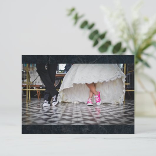 Fiftylissens bruiloft RSVP (Staand voorkant)