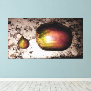 Fig & Aubergine- 60x32 Keuken Canvas Art Afdruk