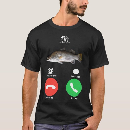 Fig Bellen Herinnering Bericht Weigeren Telefoon a T-shirt (Voorkant)