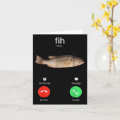 Fig Bellen Herinnering Me Bericht Weigeren Telefoo Kaart (Gele Bloem)