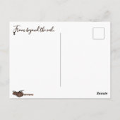 Fig & Blinky Begraafplaats Halloween Ansichtkaart Briefkaart (Achterkant)