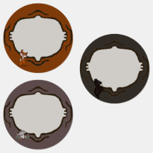 Fig, Blinky & Mushroom sticker vel labels