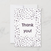 Fig Confetti Watercolor Stippen Bedankkaart (Voorkant)