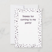 Fig Confetti Watercolor Stippen Bedankkaart (Achterkant)