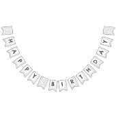 Fig Confetti Waterverf Stippen Bunting Flag Vlaggetjes (Alle)