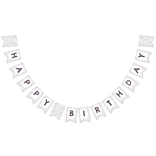 Fig Confetti Waterverf Stippen Bunting Flag Vlaggetjes (Alle)