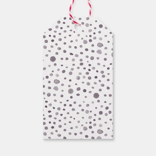 Fig Confetti Waterverf Stippen Gift Label Cadeaulabel (Achterkant)