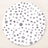 Fig Confetti Waterverf Stippen Papier Onderzetter (Voorkant)