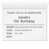 Fig Confetti Waterverf Stippen Verjaardag Uitnodig (Binnen Horizontaal (Onder))