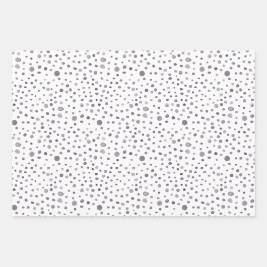 Fig Confetti Waterverf Stippen Wrapping Paper (Voorkant 3)