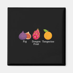 Fig Dragon Fruit Tangerine Fruit Subtiele Anti Tru Magneet