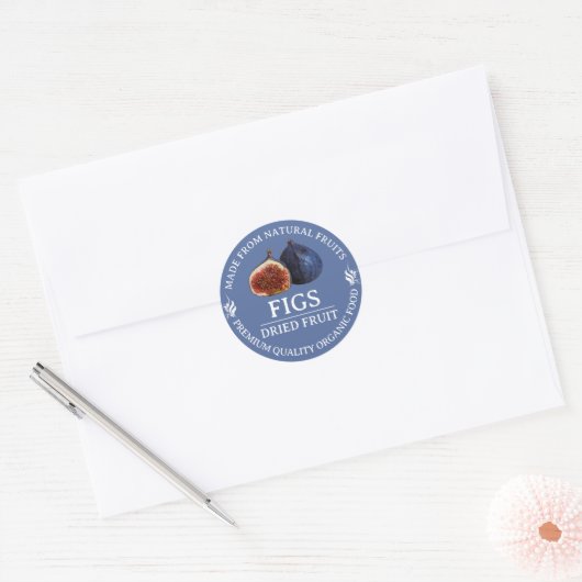 Fig Dried Fruit Custom Label Sticker (Envelop)