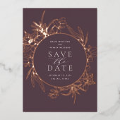 Fig | Florence Folie Save the Date Card Uitnodiging (Voorkant)
