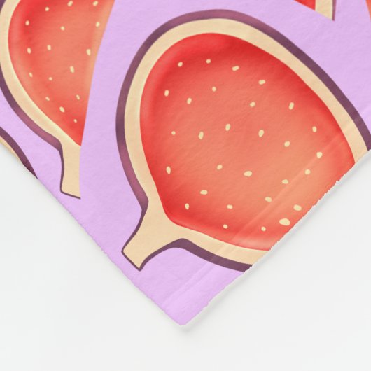 Fig Fruit Fleece Deken (Hoek)