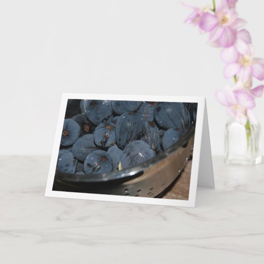 Fig Fruit in Colander Kaart (Orchidee)