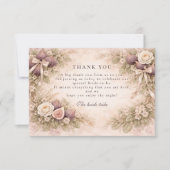 Fig Garden Romance Bridal Shower Bedankkaart (Voorkant)