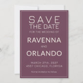 Fig Ivoor Oud Geld Modern Huwelijk Save The Date (Voorkant)